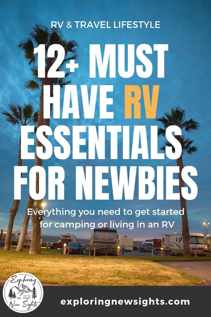 12+ must have RV essentials for newbies