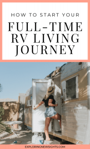 how to start your full-time RV living journey