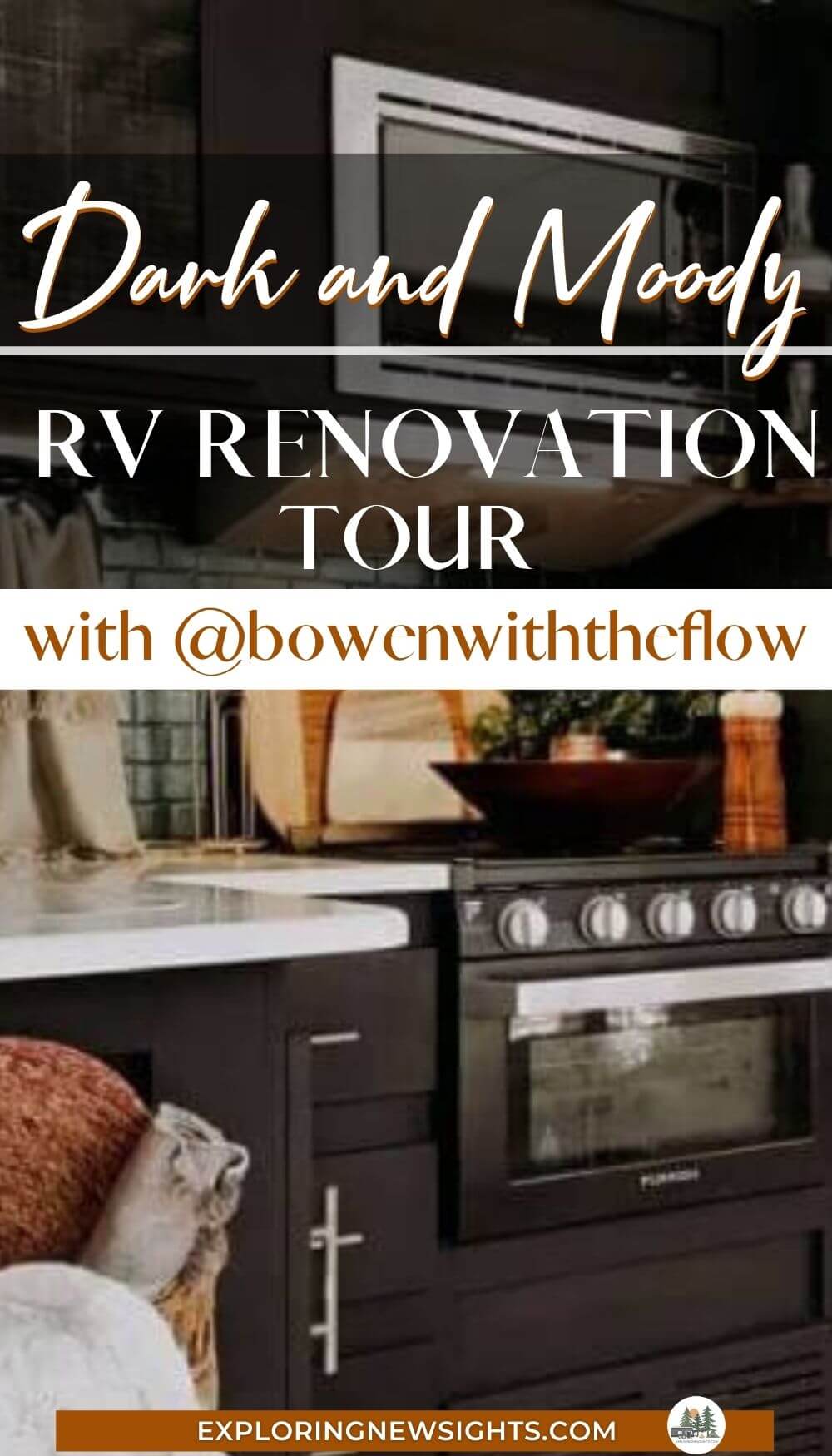 Dark and moody RV renovation tour 