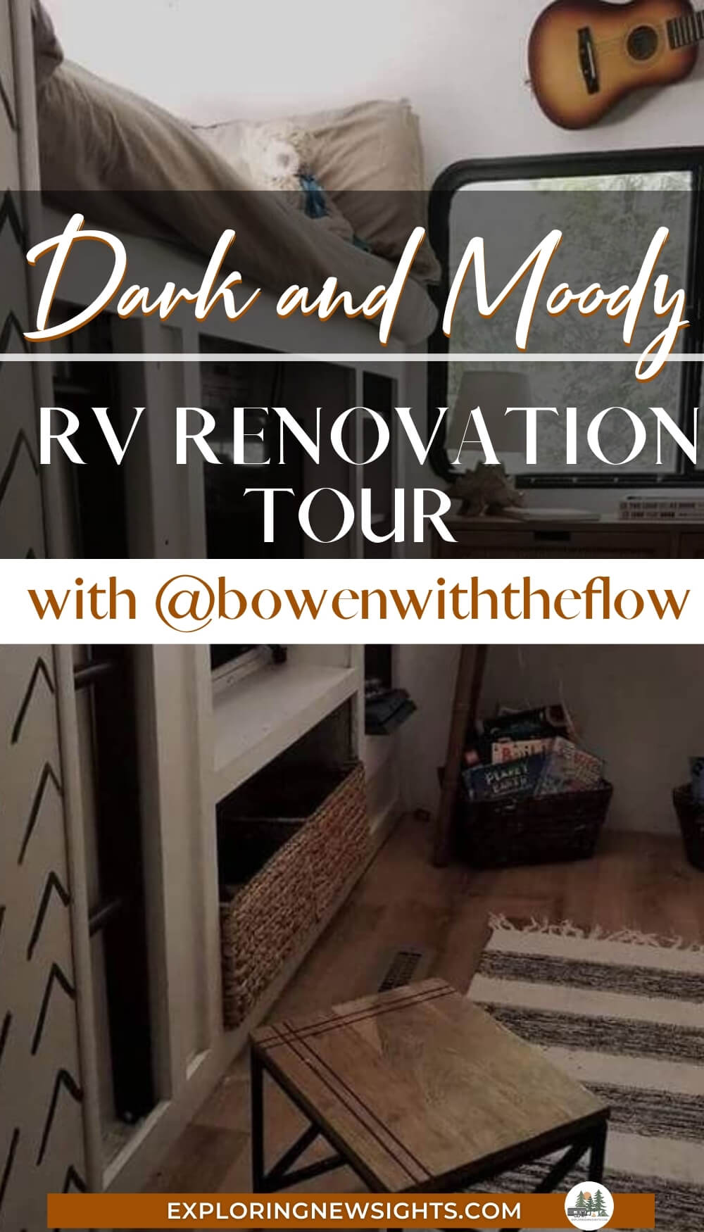 RV Renovation with Dark Cabinets