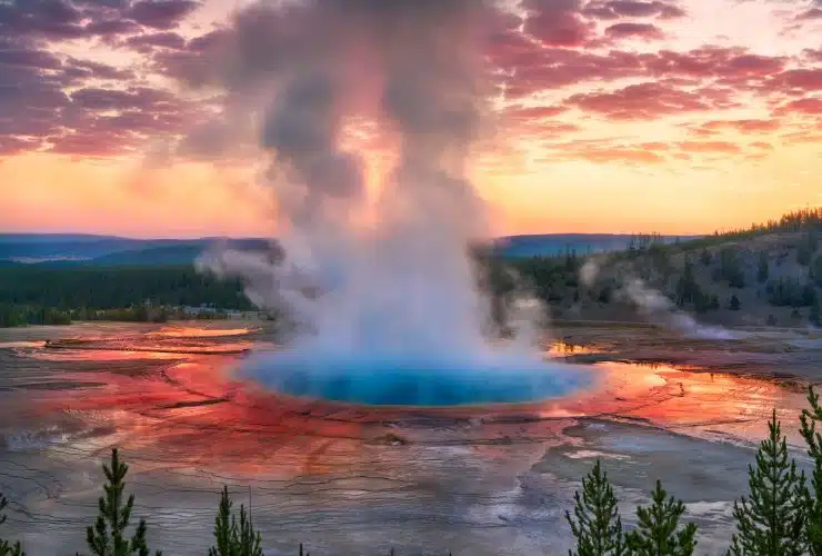 Old Faithful at Yellowstone National Park